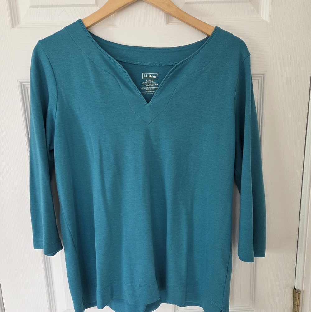 L.L. Bean Tunic Supima Cotton Top
